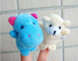 10 Plush Animal Finger Puppets Baby Dolls Boy Girl Party Gift D006 