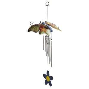   50806036 Flying Butterfly Painted Wind Chime: Patio, Lawn & Garden