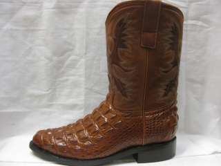 NEW CROCODILE ALLIGATOR ROPER COWBOY BOOTS WESTERN DRESS SHOES ROUNDED 