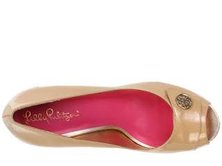 Lilly Pulitzer Resort Chic Wedge Button Patent    