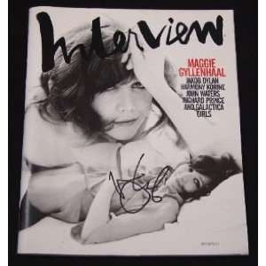 Maggie Gyllenhaal Hand Signed Autographed Fashion Magazine