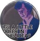 little queer 2 25 pinback button bbc sherlock holmes