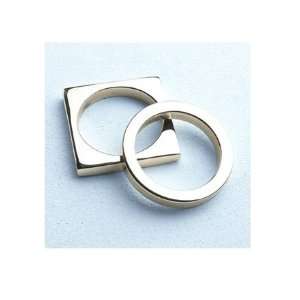  Geo Round Nickel Napkin Ring By AdV: Home & Kitchen