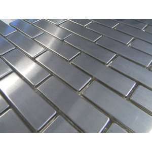  Stainless Steel Tile Brick Pattern 1 x 2 1/2