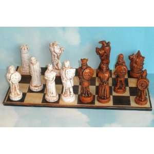  Vikings Vs Celts Chess Set (Maple/Ivory) Toys & Games