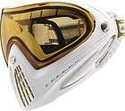   i4 Invision Pro Paintball Goggles Mask   Limited Edition White / Gold