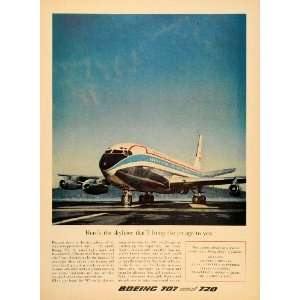   Ad Boeing 707 720 Commercial Service Jetliner Air   Original Print Ad