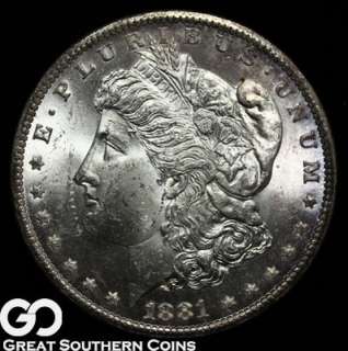 1881 CC Morgan Silver Dollar NEAR GEM BU++/GEM BU ** BEAUTIFUL 