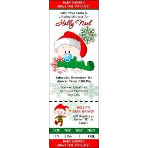  Christmas Baby Boy Ticket Invitation: Health & Personal 