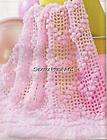 Cluster/Bobble Stitch Crochet Baby Afghans Patterns NEW  