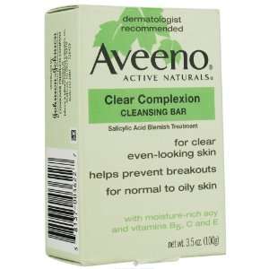  Aveeno Clear Complexion Cleansing Bar   3.5 oz Beauty