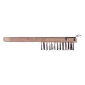   11 4 X 11 Row Tempered Steel Wire Brush With Scraper 