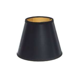   9380SHBKGLD Black/Gold 4 Clip on Lamp Shade