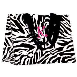   Zebra Print Eco Chic Reusable Bag   Personalized Free!: Home & Kitchen