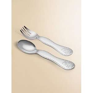  Christofle Charlie Bear Baby Spoon and Fork Set   Spoon 