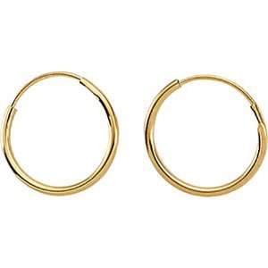  Childrens Hoop Earrings In 14K Yellow Gold Jewelry