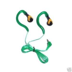 EarHugger Digital Headphones   GREEN Earbuds Earphones  
