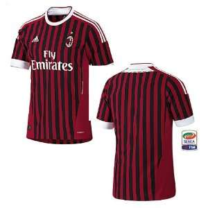  Adidas AC Milan home jersey with Serie A Badge Sports 