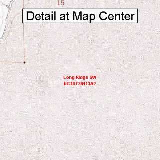   Topographic Quadrangle Map   Long Ridge SW, Utah (Folded/Waterproof