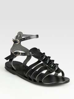 Ancient Greek Sandals   Artemis Leather Gladiator Sandals