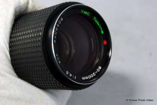 Minolta RMC Tokina 80 200mm f4.5 lens zoom MD  