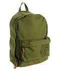   Dark Green w/ Suede Leather Bottom Trim Backpack Bag NWT FREE SHIP