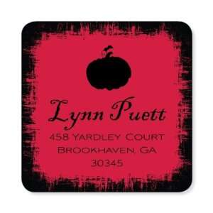 Witches Brew Red Square Halloween Stickers