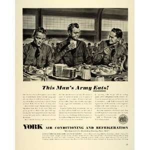  1941 Ad York Air Conditioning Refrigeration WWII Army 