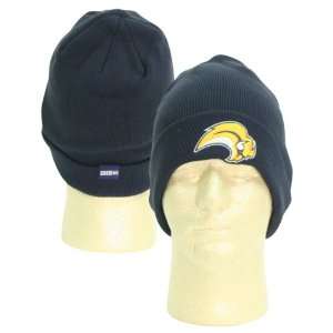   Sabres Classic Logo Cuffed Winter Knit Hat   Navy: Sports & Outdoors