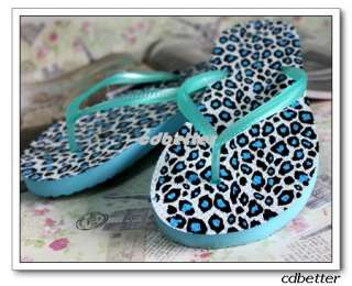 Lovely Leopard Womens Flip Flops Sandals Slippers SZ 8  