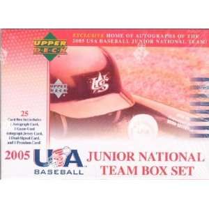  2006 Upper Deck Team USA Baseball National Junior Team Set 