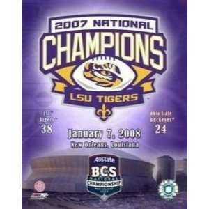  2007 BCS Champions Louisiana State University LSU Tigers 