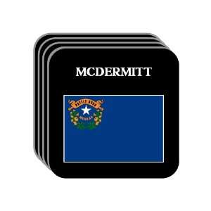 US State Flag   MCDERMITT, Nevada (NV) Set of 4 Mini Mousepad Coasters