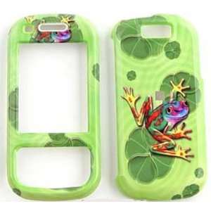 Samsung Exclaim m550  Colorful Frog on Leaf  Hard Case 