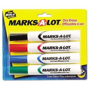  Marks A Lot : Desk Style Dry Erase Markers, Chisel Tip 