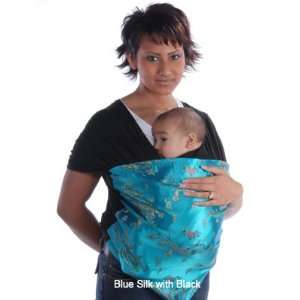  Moby D Baby Carrier Blue Silk w/Black: Baby