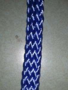 100ft. MPF flat braid, polypropylene rope 5/16 light blue hollow 