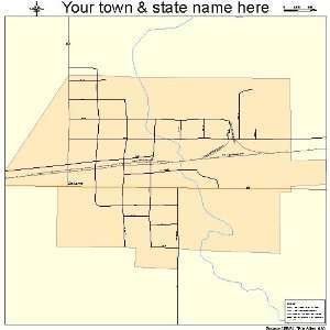  Street & Road Map of Doland, South Dakota SD   Printed 