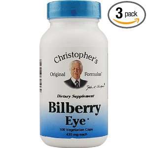 Dr.Christophers Bilberry Eye 435 mg Formula   100 Vegetarian Capsules 