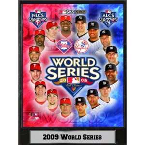   BBWS2009 2009 World Series Photograph Nested on a 9 in. x12 in. Plaque