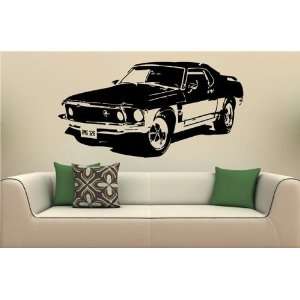   Wall Mural Decal Sticker Car Ford Mustang 1969 S. 2018: Home & Kitchen