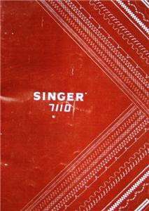 Singer 7110 Sewing Machine Instruction Manual CD  