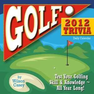  Golf Trivia 2012 Daily Box Calendar