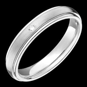  Ylana   Exquisite White Gold Ring Wedding Band   Comfort 