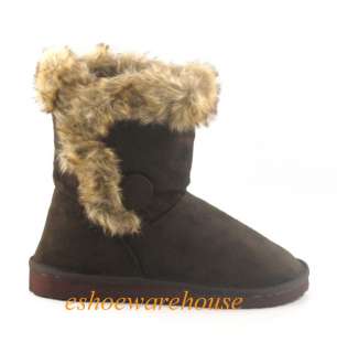   Fur Trim Comfy Cozy Cutie Yong Urban Flat Low Mid Calf Boots  