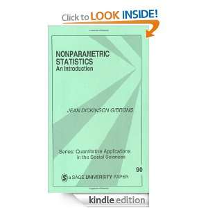 Nonparametric Statistics: An Introduction (Quantitative Applications 