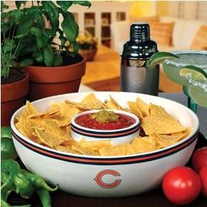 Chicago Bears Chips & Dip Bowl Set: Sports & Outdoors