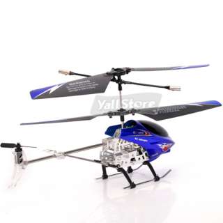   Helicopter Infrared Remote Control Metal 2.5 Channel Blue Heli RTF Toy