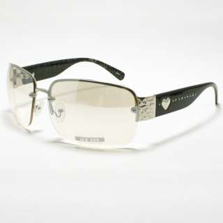 DESIGNERS Clear Lens Fashion Eyeglasses Rimless BLACK  