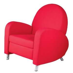  Adesso Siesta Reclining Chair, Red: Home & Kitchen